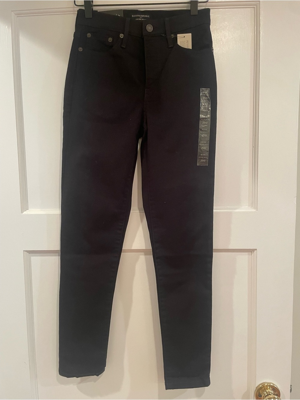 Banana Republic Black High-Rise Slim Skinny Jeans